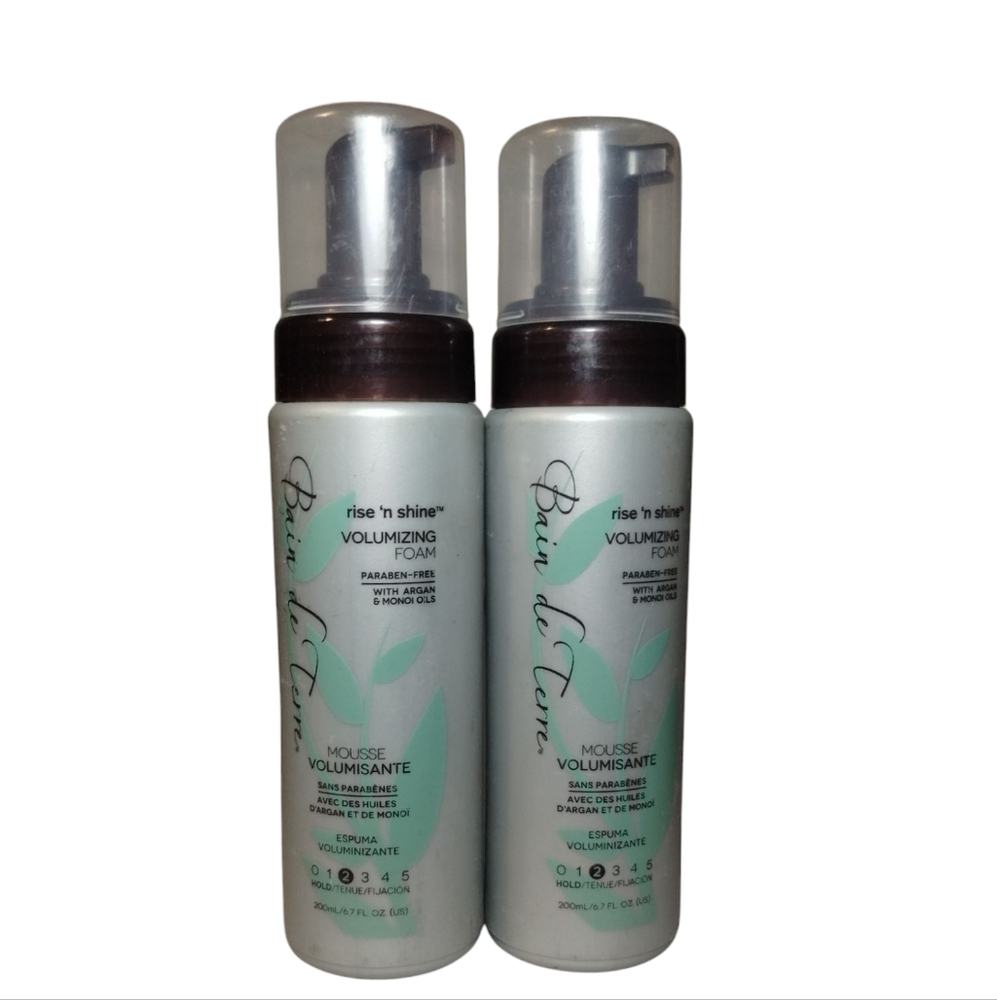 Bain de Terre  Rise N' Shine Volumizing Foam Hair Care Lifted W/Aragan‎ & Monoi